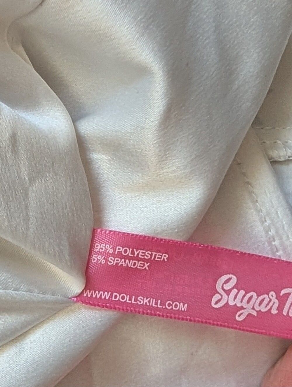 Sugar Thrillz Womens Lavender Purple White Holding Court Mini Dress Size Large - Picture 7 of 14
